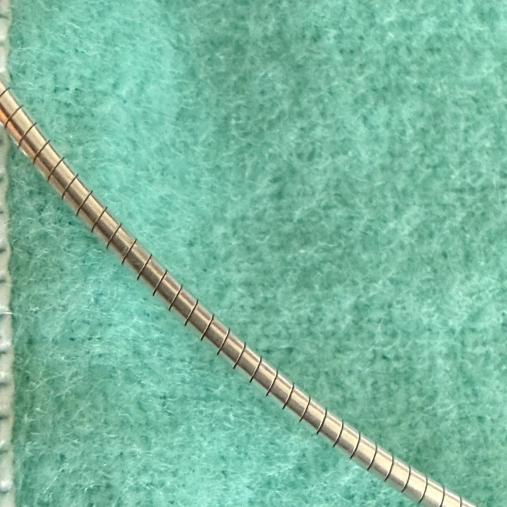 Tiffany & Co. Cross Cutout Pendant Omega Chain Necklace